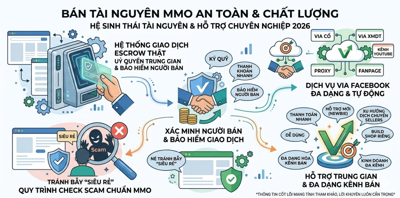 Bán tài nguyên MMO không cần trung gian: Cơ hội tiết kiệm phí hay cái bẫy lừa đảo?