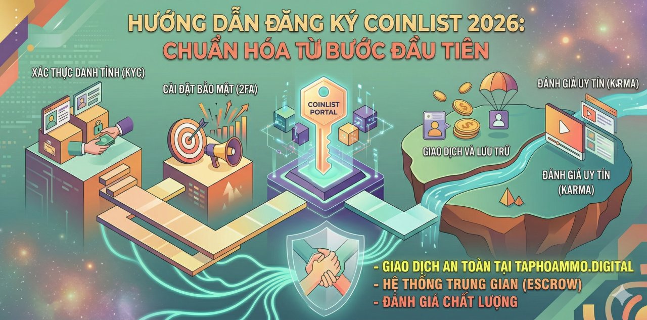 Hướng dẫn đăng ký Coinlist 2026: Chuẩn hóa từ bước đầu tiên