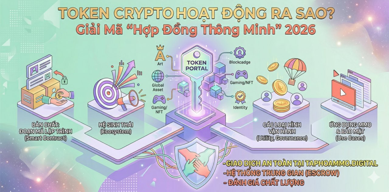 Token Crypto hoạt động ra sao? Giải mã "Hợp đồng thông minh" 2026
