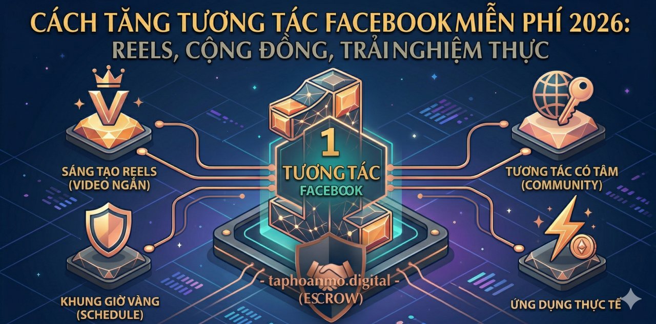 Cách tăng tương tác Facebook miễn phí 2026: Chiến lược từ "Số" sang "Chất"