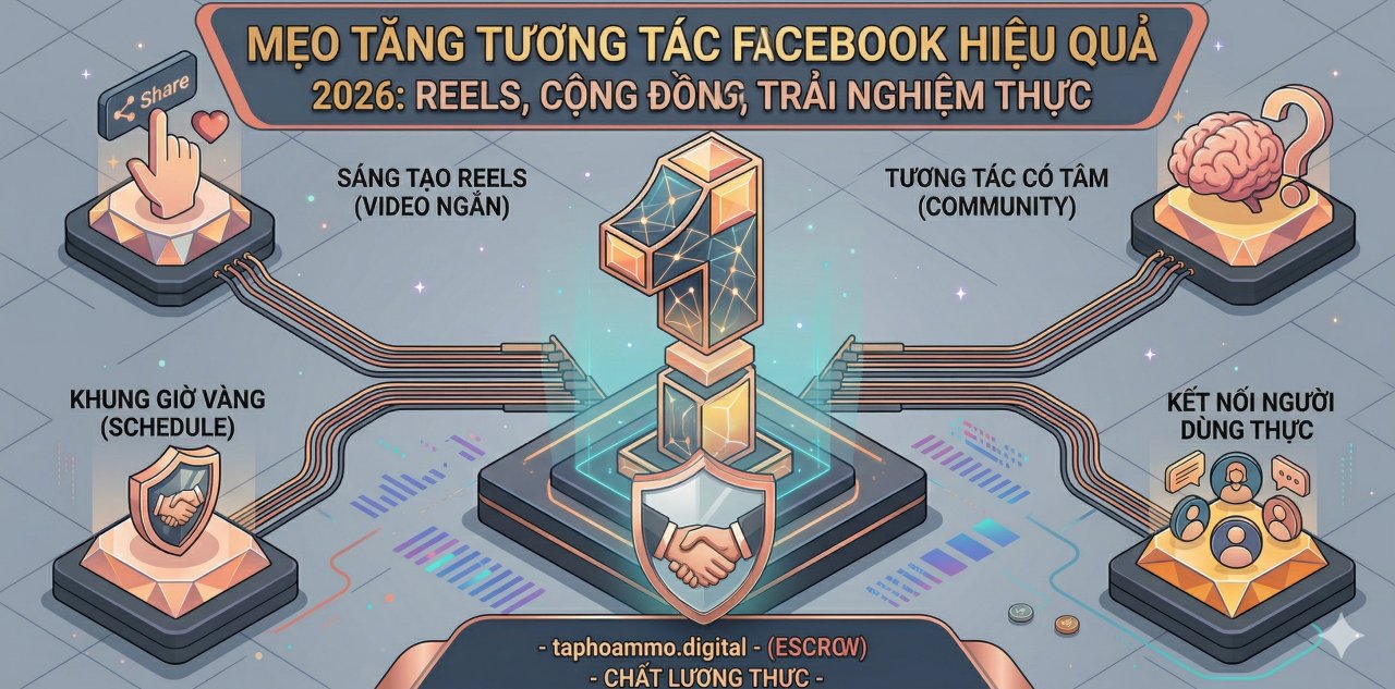 Mẹo tăng tương tác Facebook hiệu quả 2026: Đánh bại thuật toán