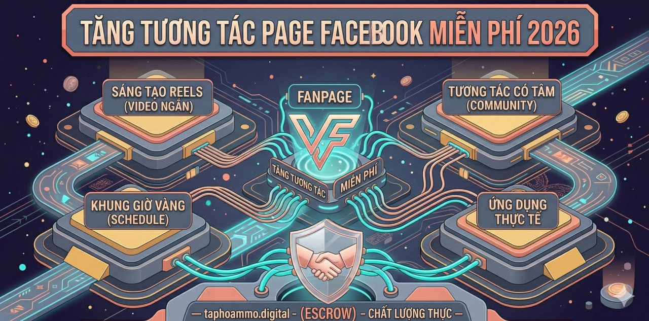 Cách tăng tương tác Page Facebook miễn phí 2026: Chiến lược từ "Số" sang "Chất"