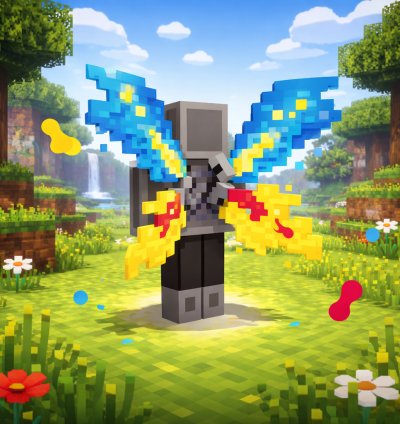 Paint Wings - Cánh Sơn Nghệ Thuật (Minecraft Java & Bedrock Edition)